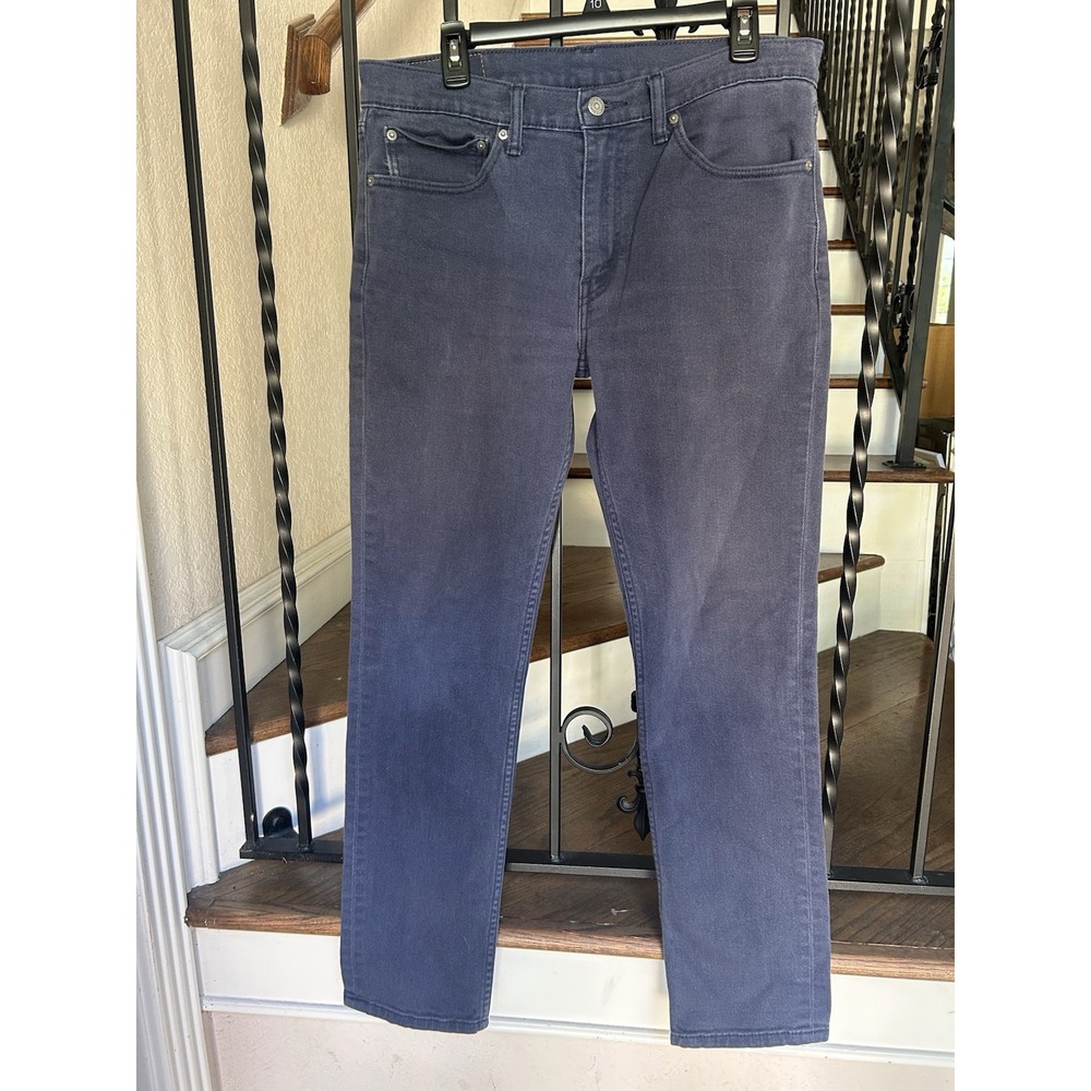 Men's Size W34 L32  Levi's 511 Jeans Slim Fit Blue - Picture 2 of 6